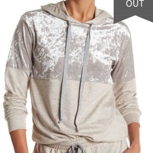 Socialite velvet Hoodie